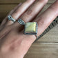 Square Royston turquoise Ring (size 8)