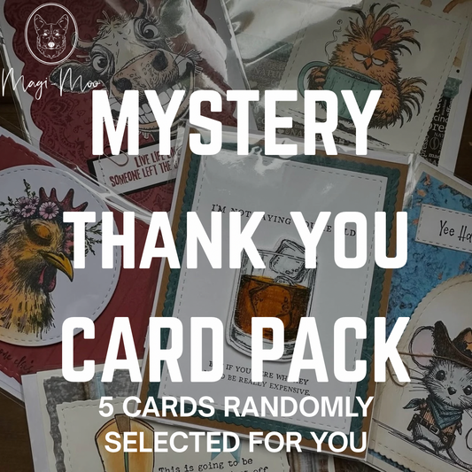 Mystery 5 Pack of Cards- Thank Yous