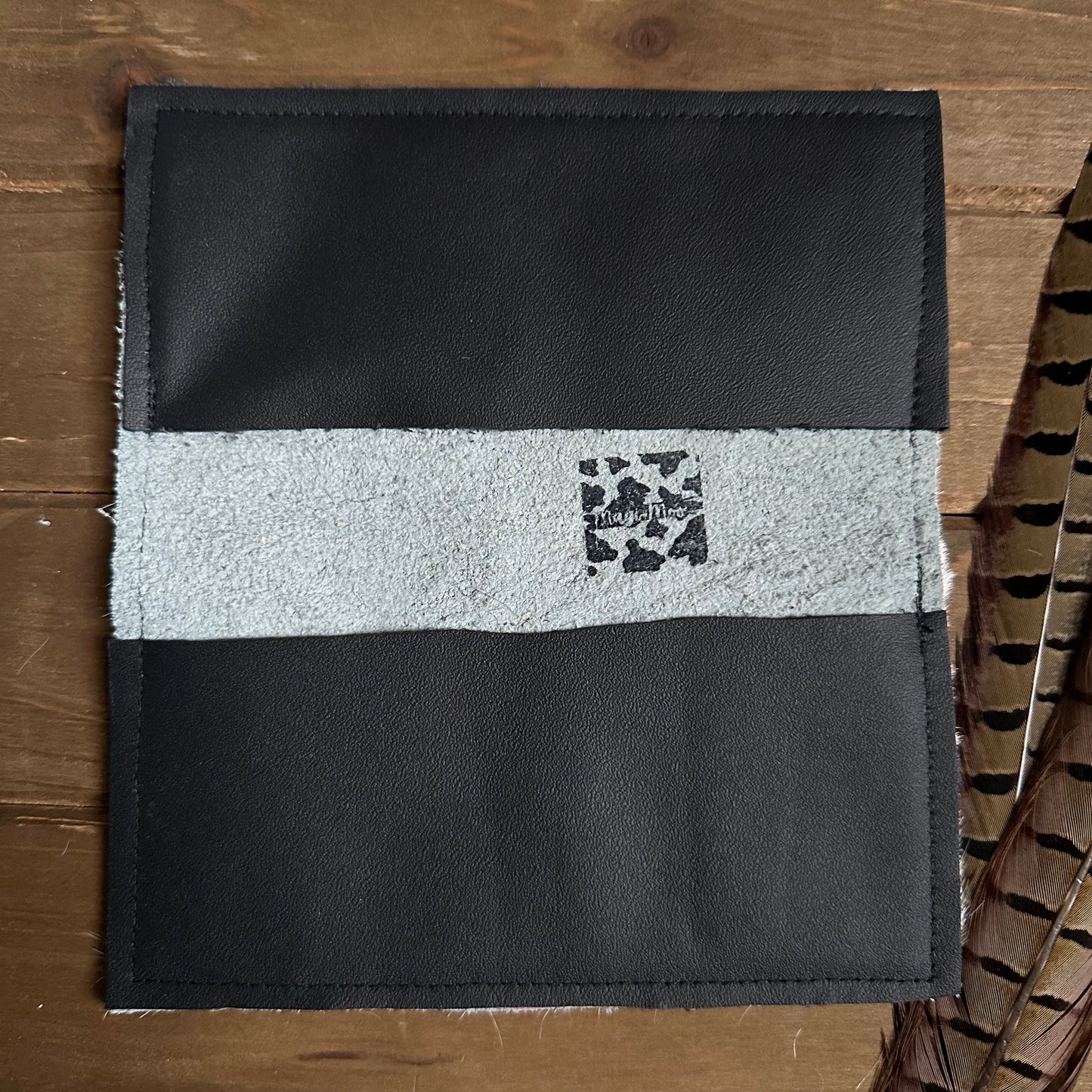 Cowhide Checkbook Cover (#7)