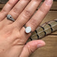 White Druzy Ring (size 9)