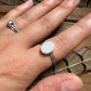 White Druzy Ring (size 9)