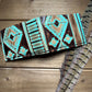 Aztec Pattern Leather Wallet