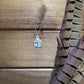 Floral Cow Tag Necklace