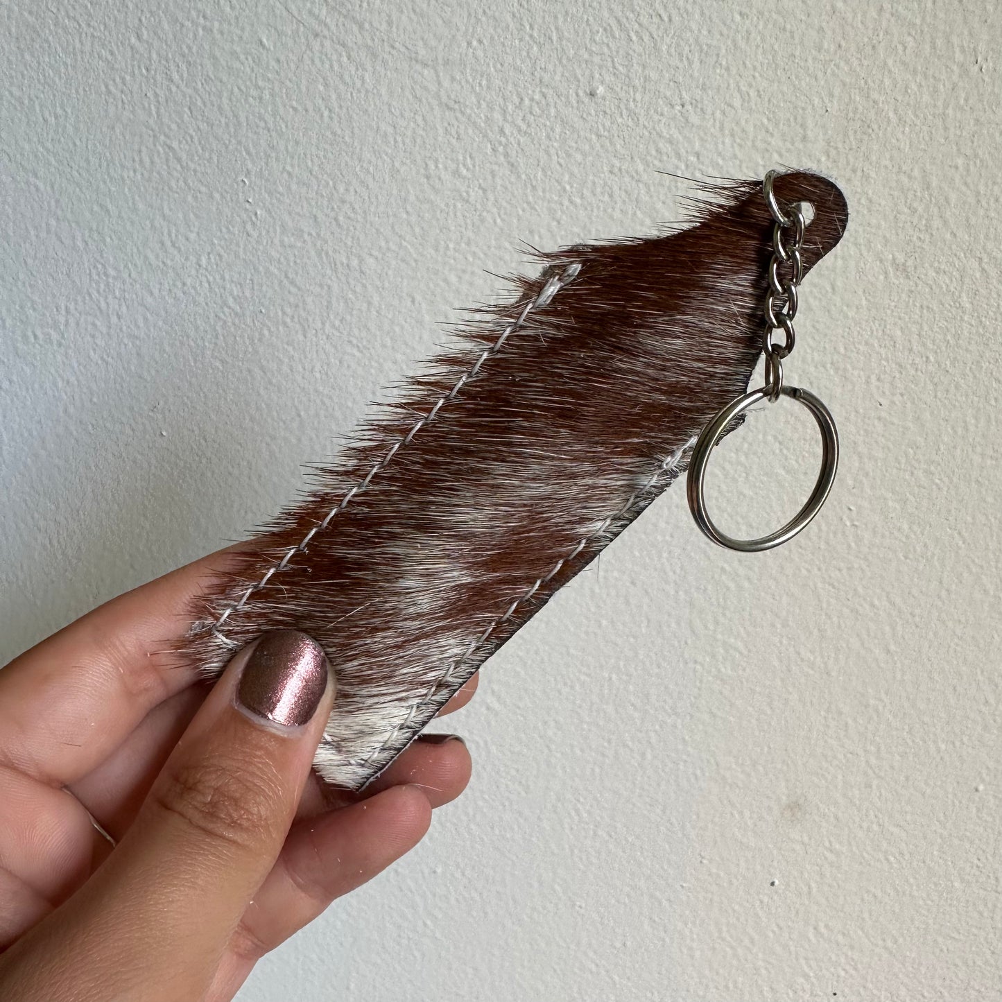 Cowhide Chapstick holder