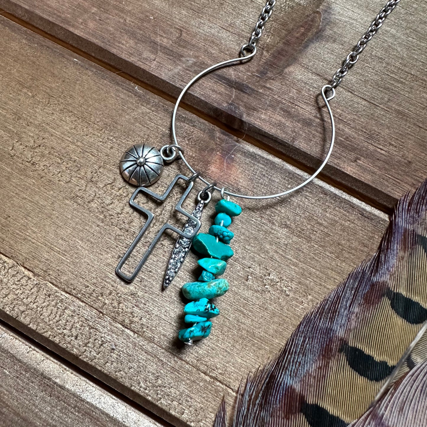 THAT Turquoise Charm  Necklace