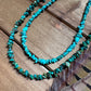 Long Turquoise Chip Necklace