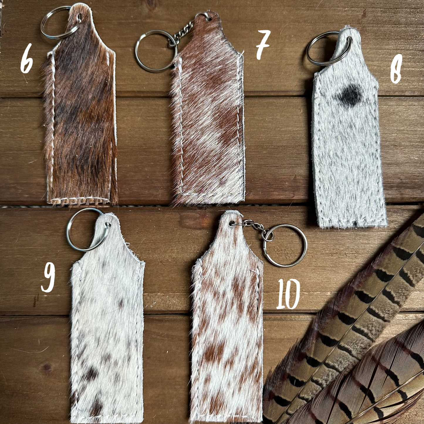 Cowhide Chapstick holder