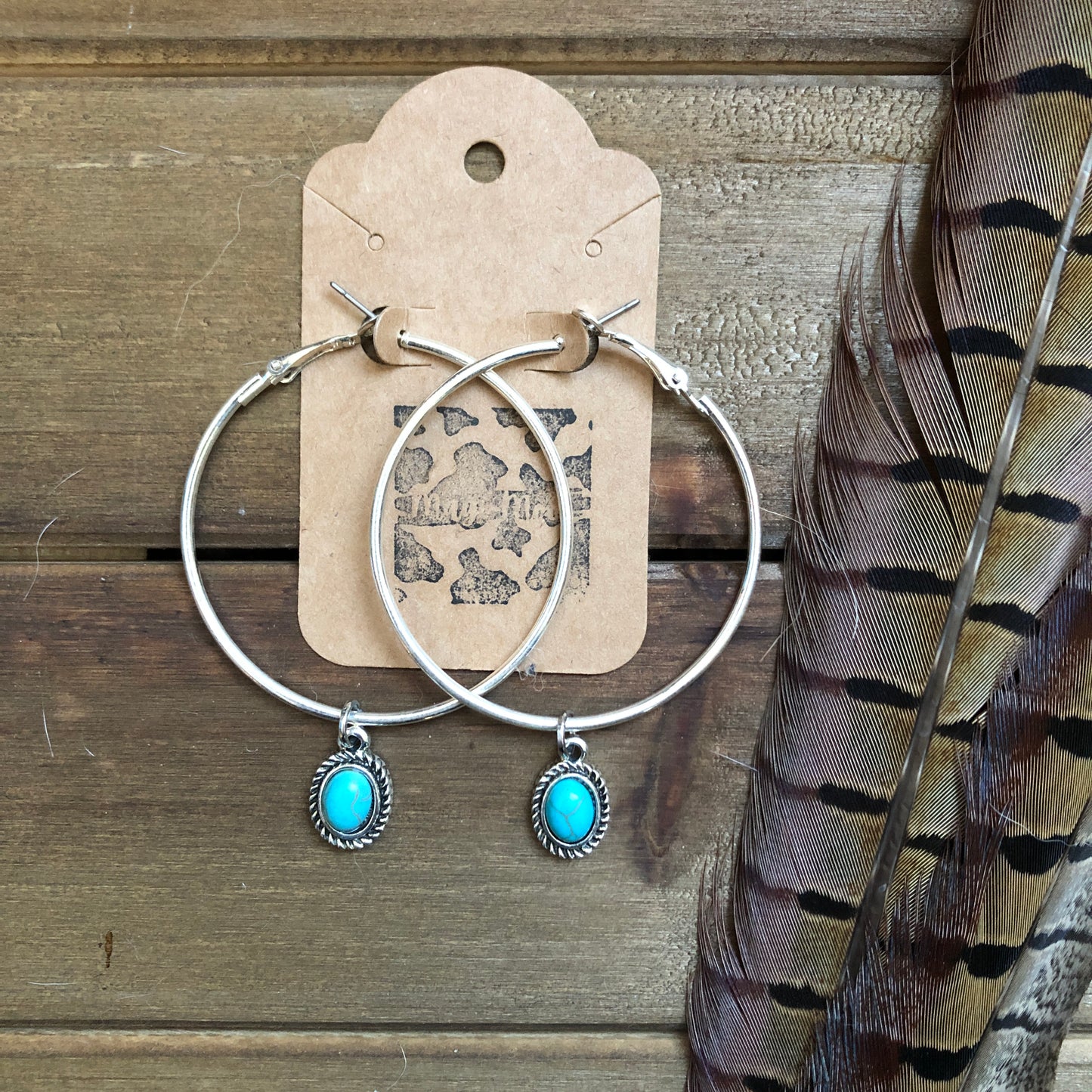 Turquoise Hoop Earrings