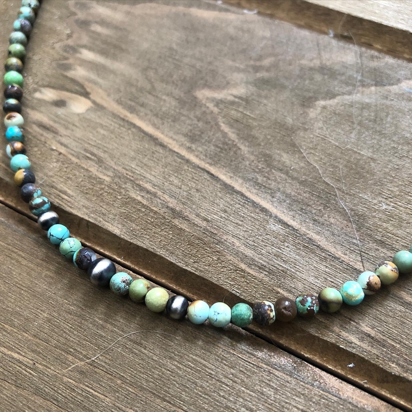 On The Range - Turquoise & Navajo Pearl Necklace