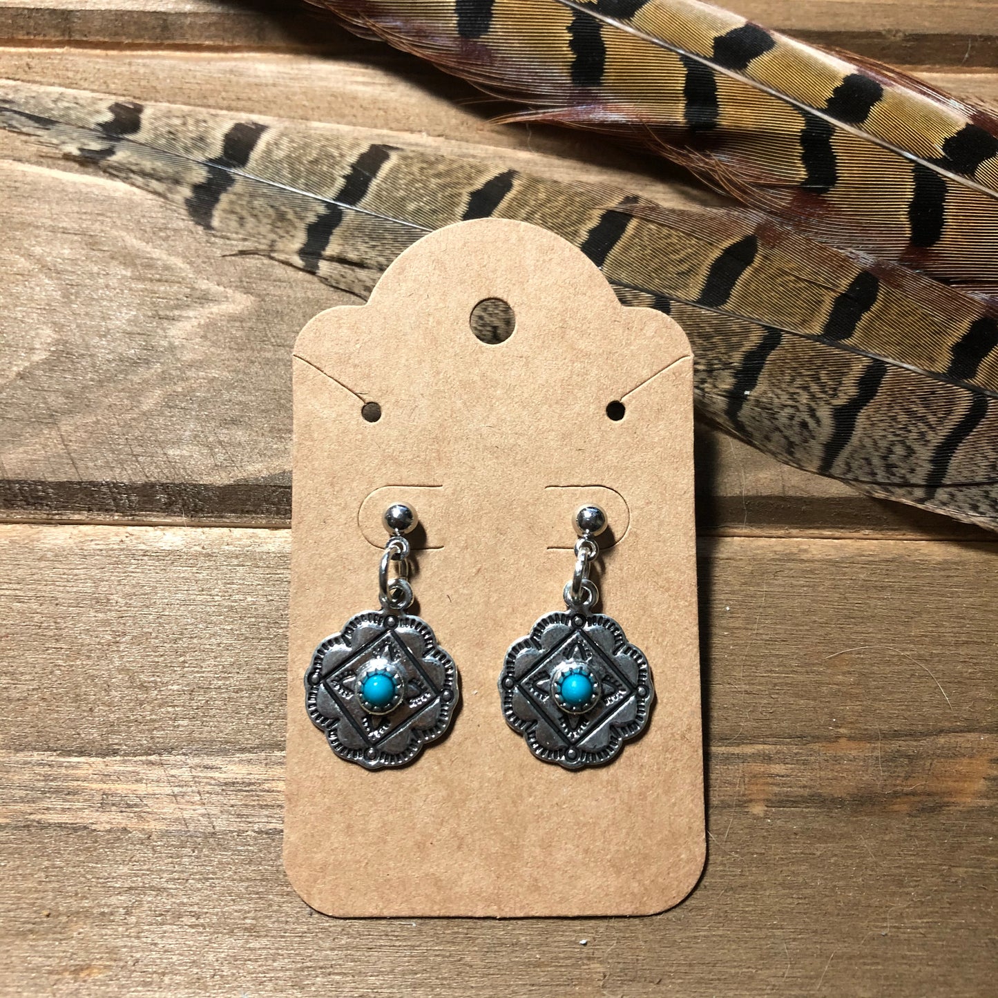 Concho Post Earrings