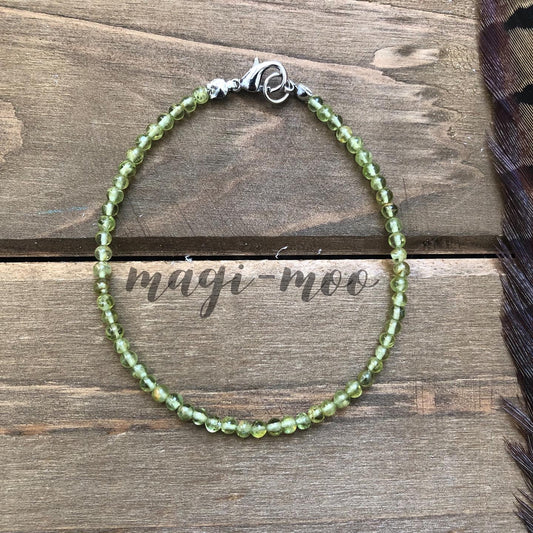 Simple Peridot Bracelet