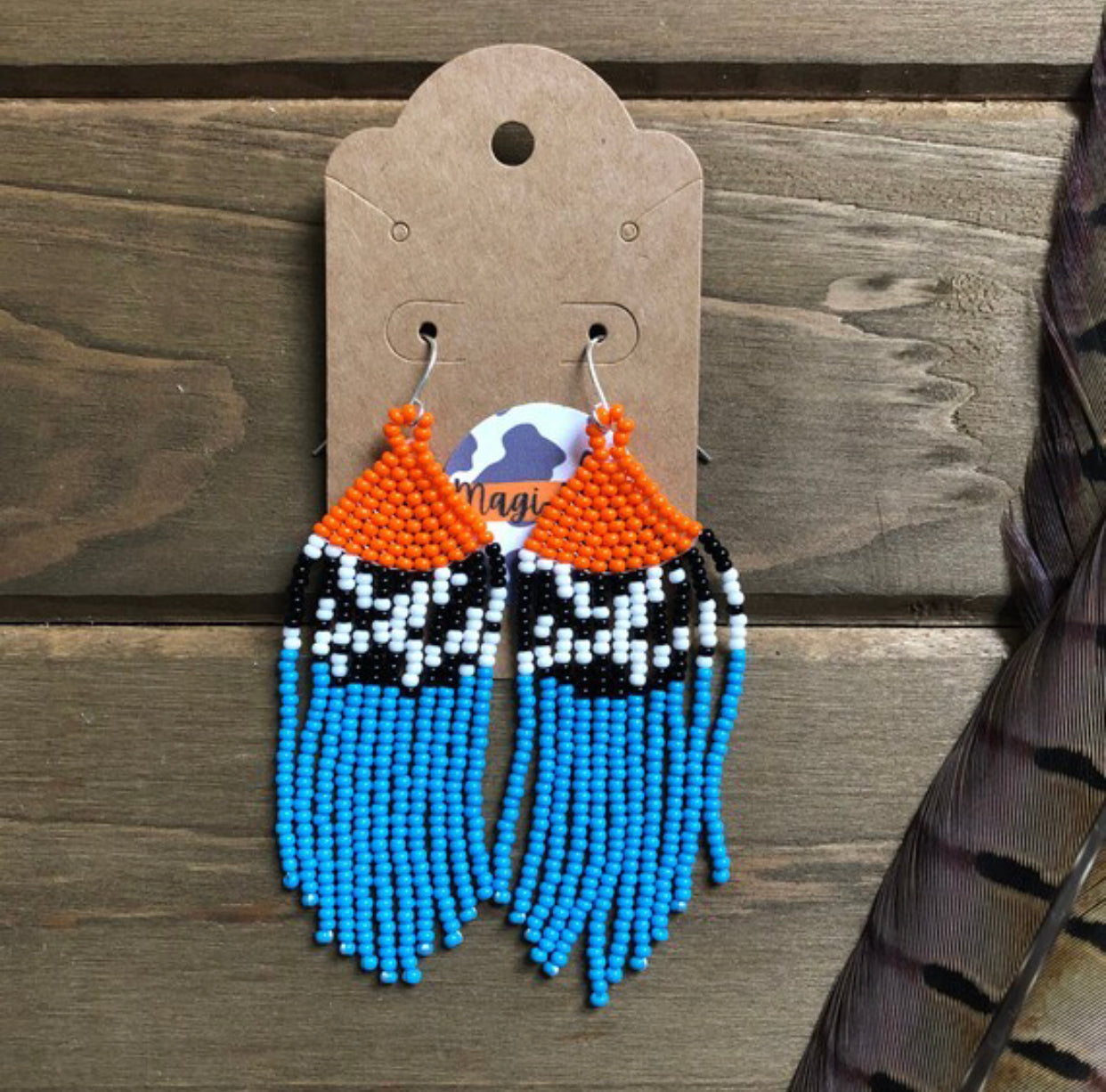 Cow Babe Fringe Earrings