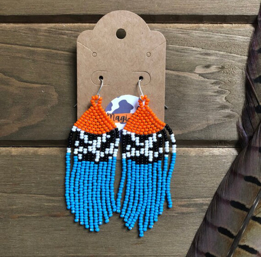 Cow Babe Fringe Earrings