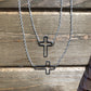 Blessed - Open cross, choker necklace