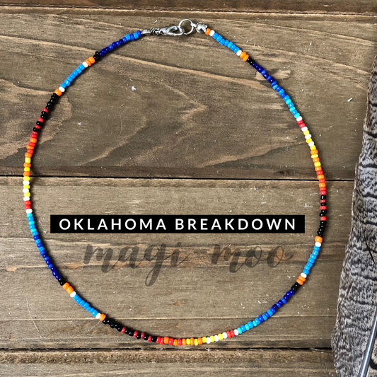 Oklahoma Breakdown Serape Choker Necklace