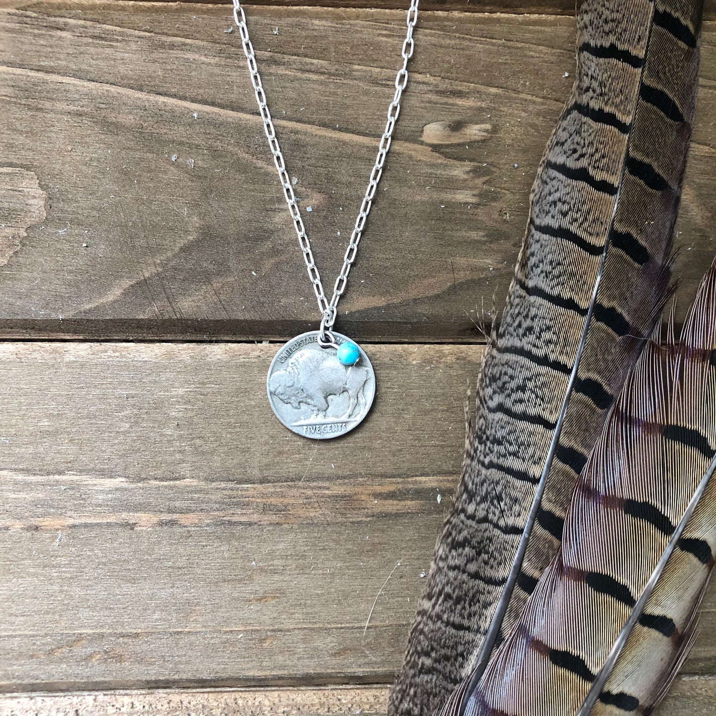 The ‘Where The Buffalo Roam’ Buffalo Nickel necklace