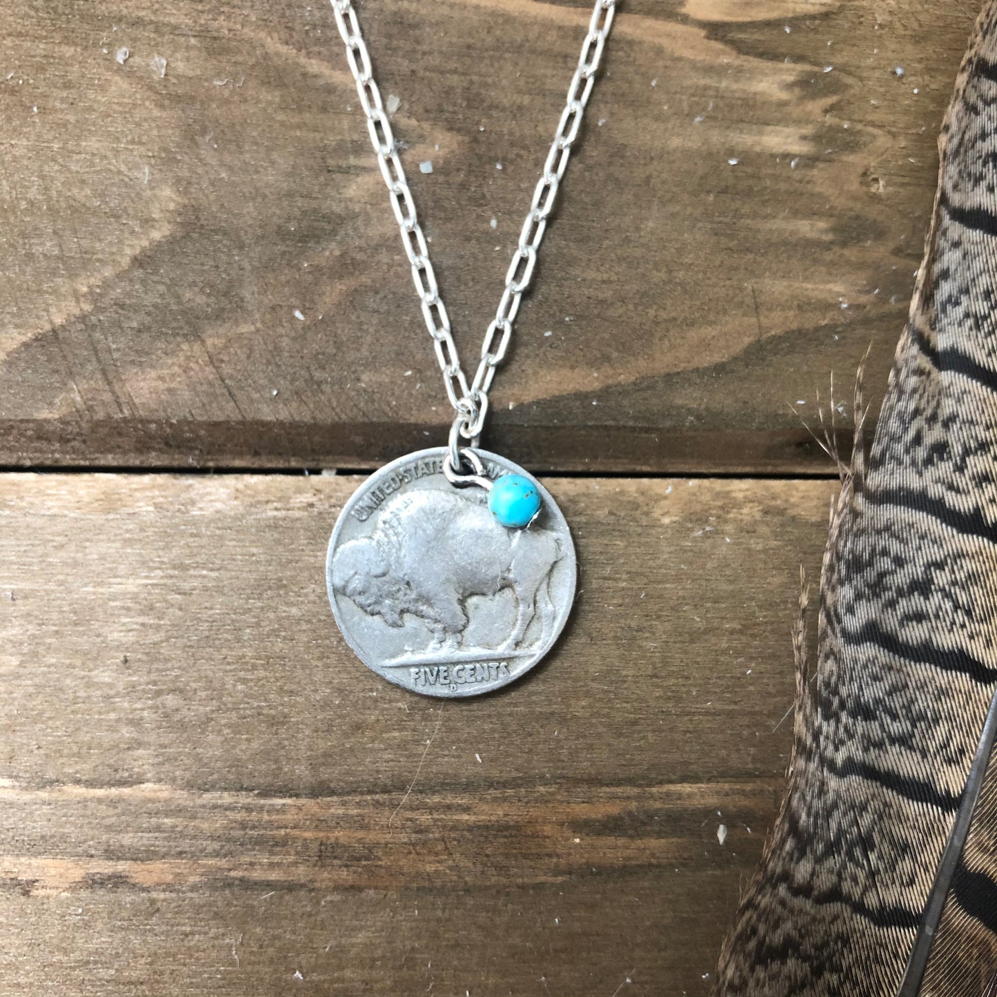 The ‘Where The Buffalo Roam’ Buffalo Nickel necklace