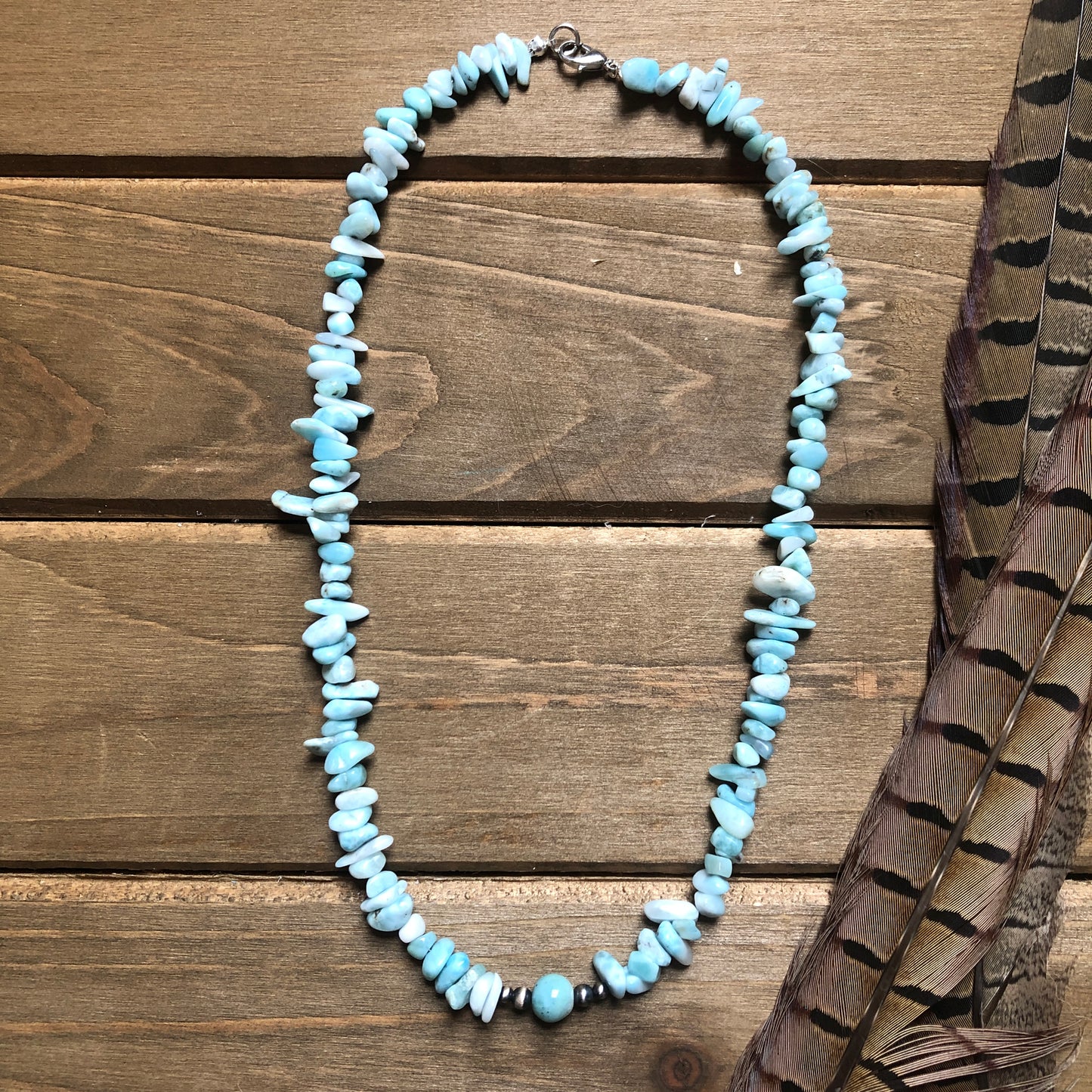 Larimar + Navajo Pearl Necklace