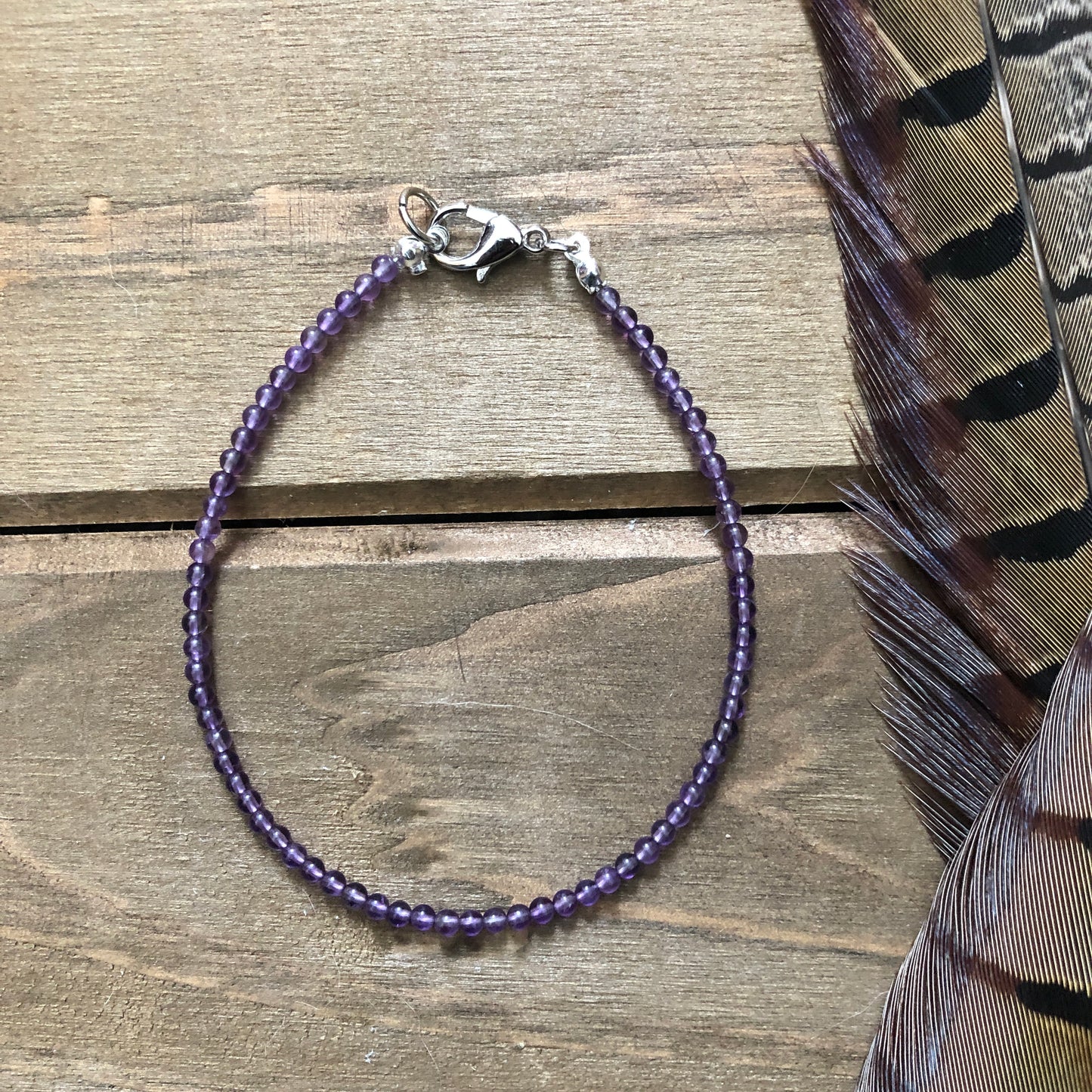 Simple Amethyst Bracelet