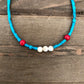 Red White & Turquoise bracelet