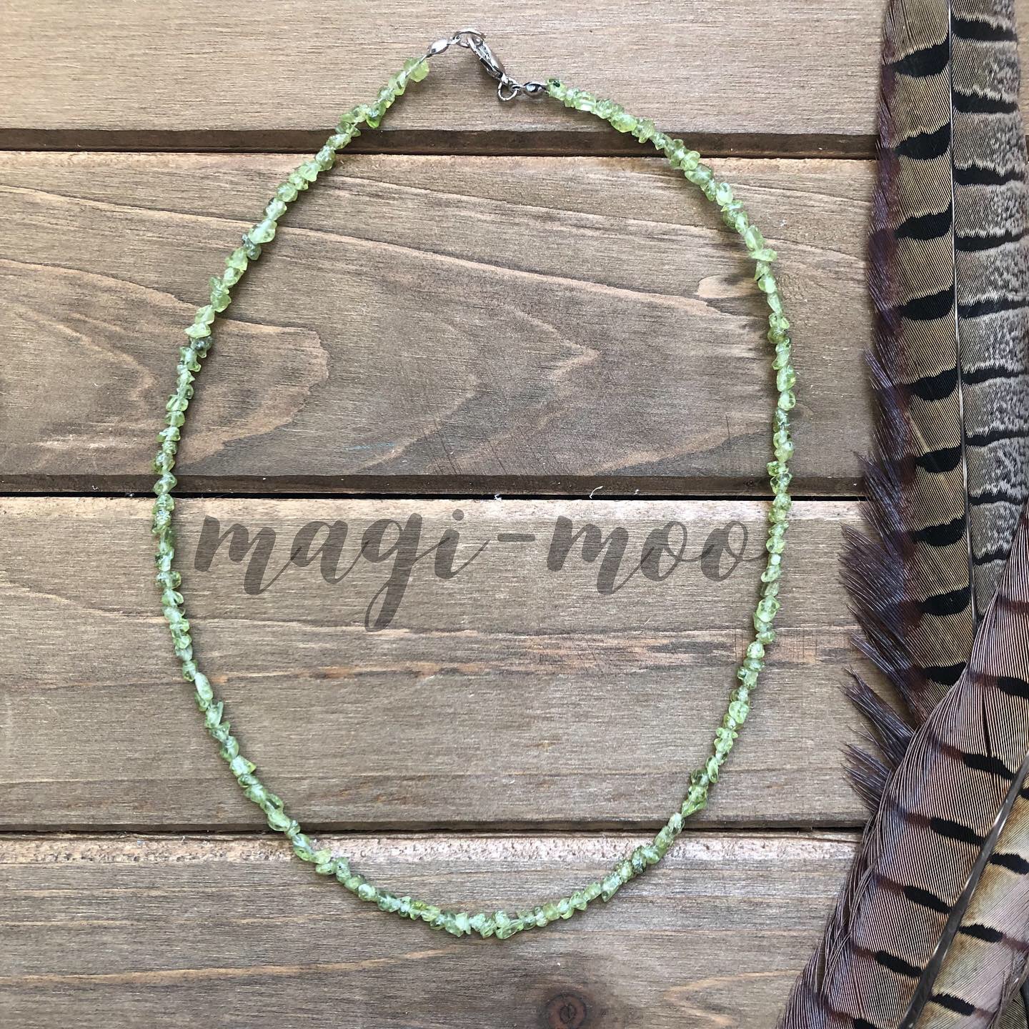 Peridot Chip Necklace