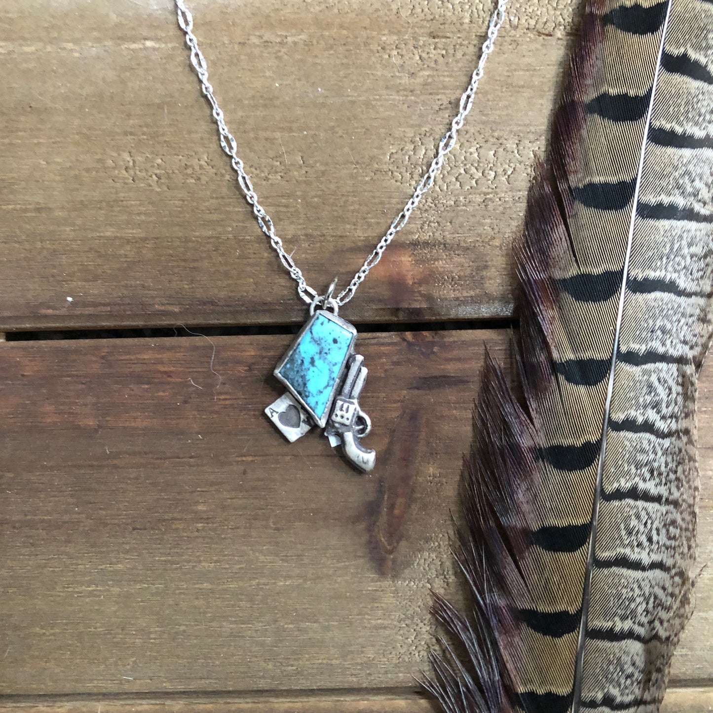 Outlaw Queen Turquoise Pendant