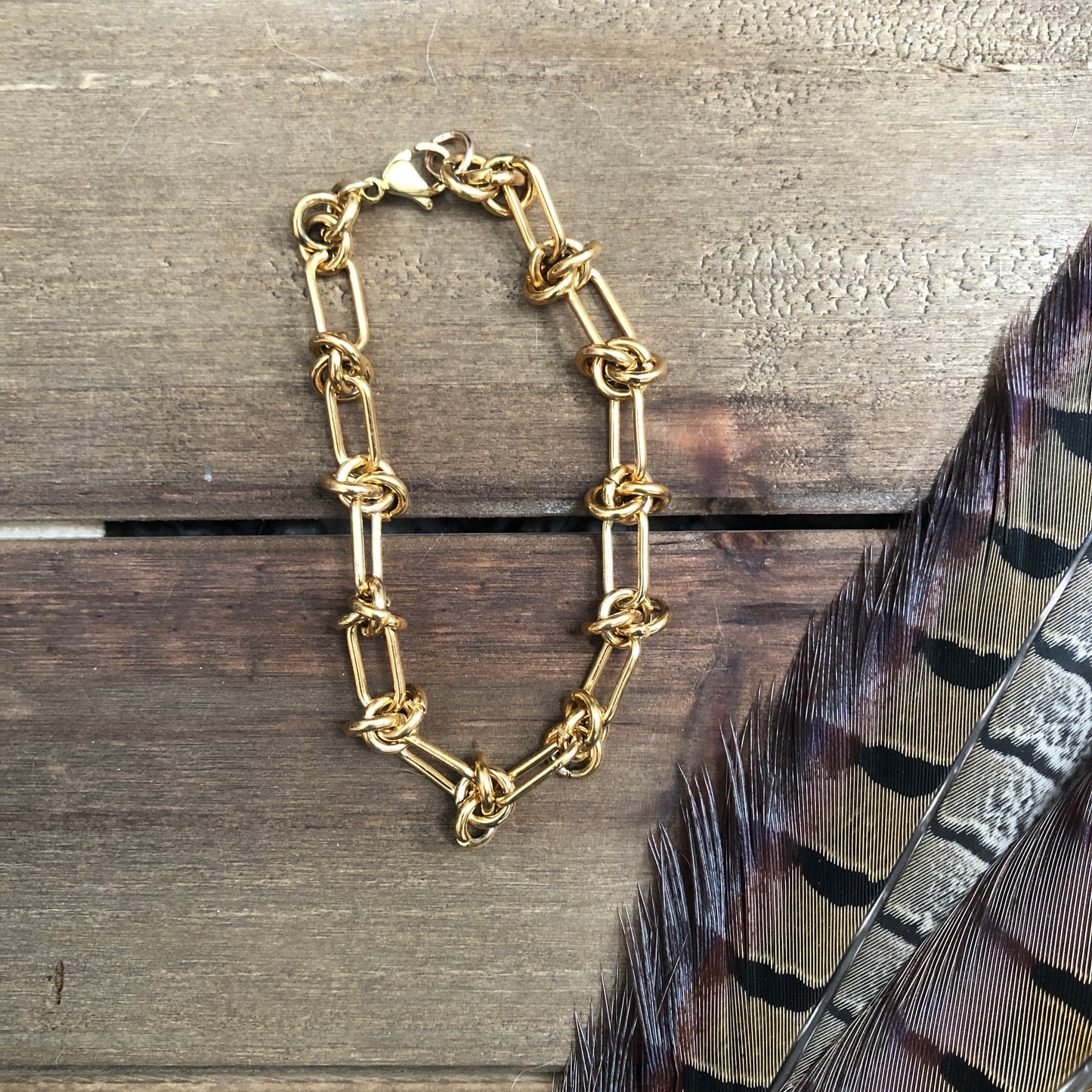 Gold Barbwire Bracelet