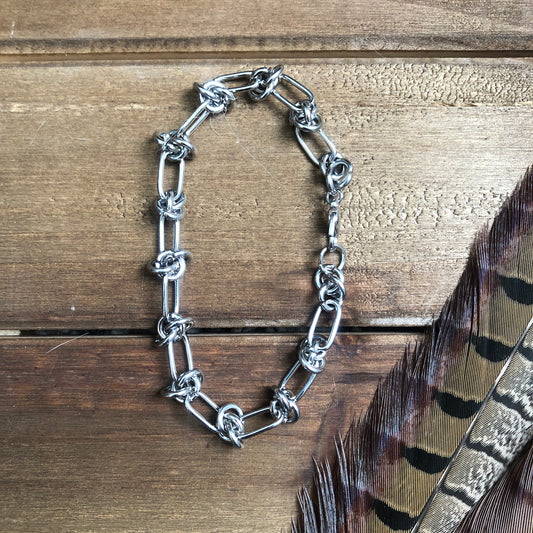 Silver Barbwire Bracelet