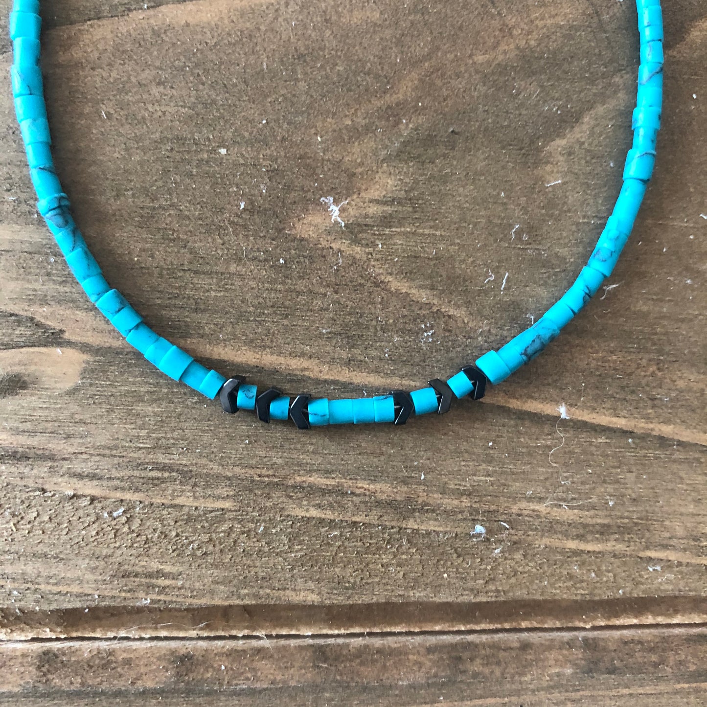 Stillwater -Turquoise Heishi Anklet