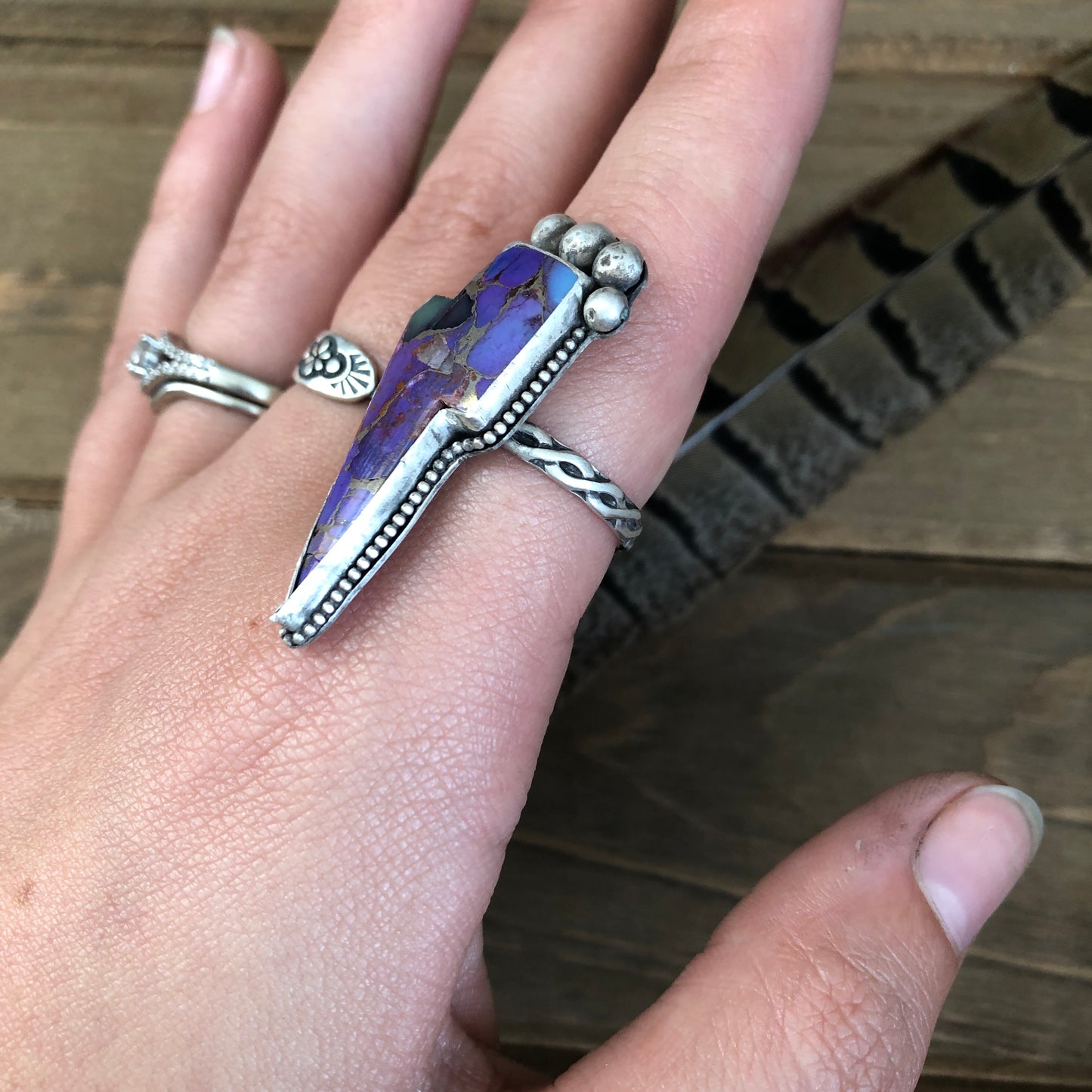 Lightning Bolt Queen Ring (size 8)