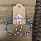 Stars n Stripes -Hoop Earrings